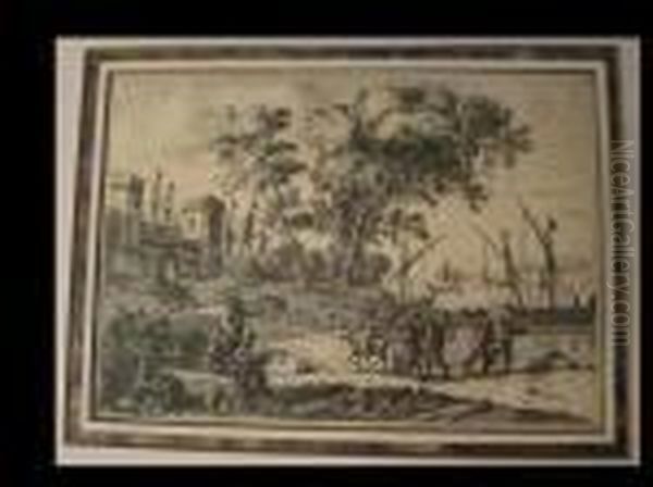 Le Dessinateur Oil Painting by Claude Lorrain (Claude Gellee)