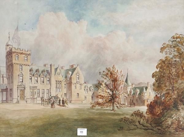 Broadstone House, Port Glasgow Oil Painting by David Brown Milne