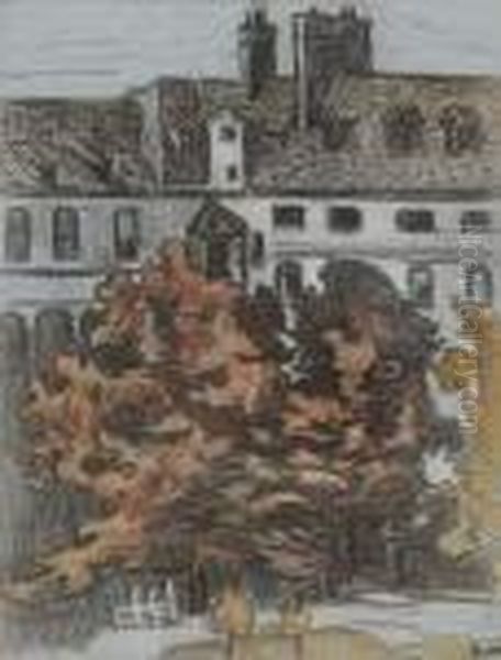 Le Cloitre De Port Royal Oil Painting by Jean Misceslas Peske