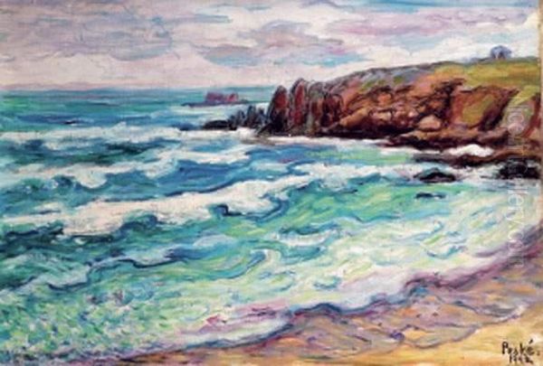 Marine Oil Painting by Jean Misceslas Peske