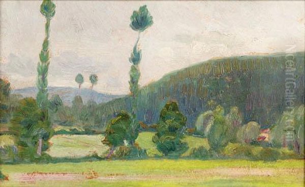 Paysage Oil Painting by Hippolyte Petitjean
