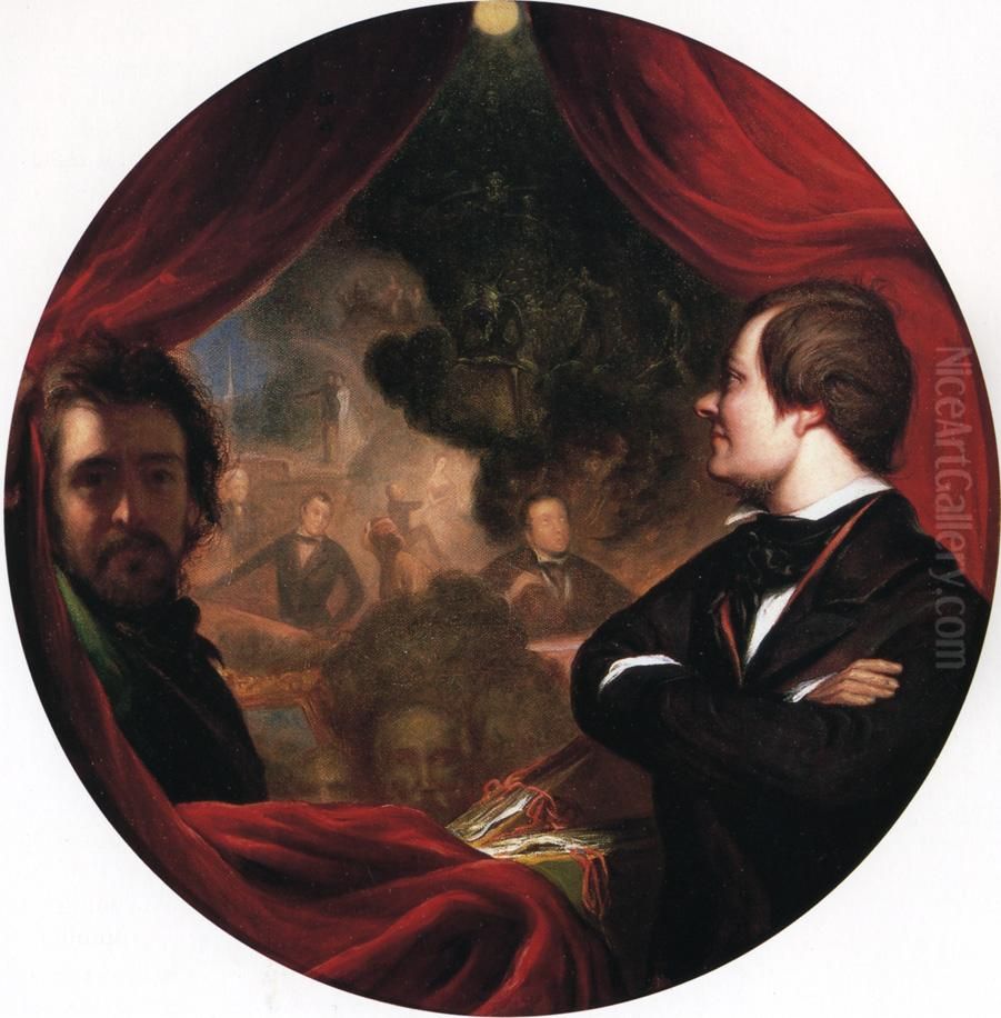 Mann S. Valentine and the Artist Oil Painting by William James Hubard