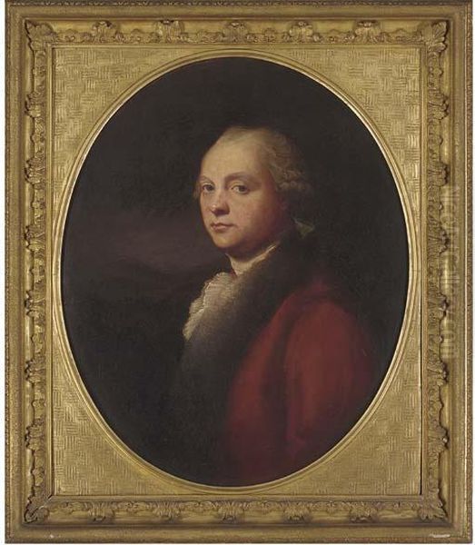 Portrait Of John Kenrick (1735-1799) Oil Painting by George Romney