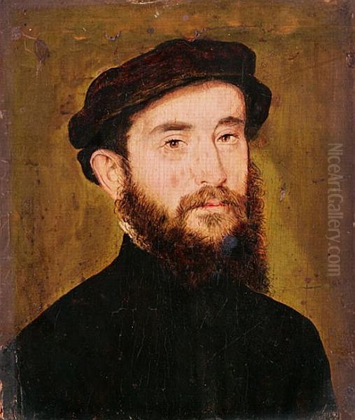 Portrait of an Unknown Man Oil Painting by Corneille De Lyon