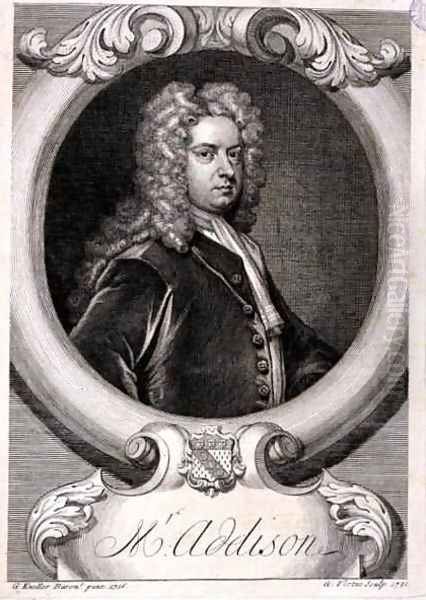 Mr Addison Oil Painting by Sir Godfrey Kneller