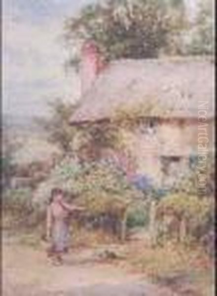 'it's Time To Come In Now' Oil Painting by Henry John Sylvester Stannard