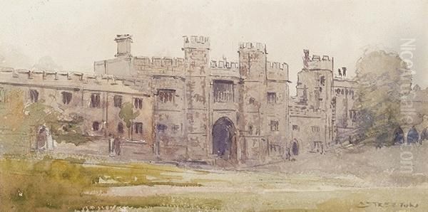 Hudson Castle Oil Painting by Arthur Streeton