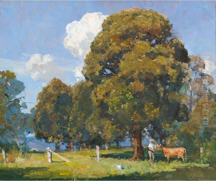 Noon, Olinda Oil Painting by Arthur Streeton