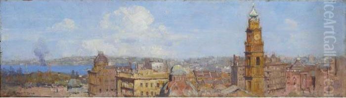 Golden City, Sydney Oil Painting by Arthur Streeton