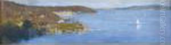 Athol Bay Oil Painting by Arthur Streeton