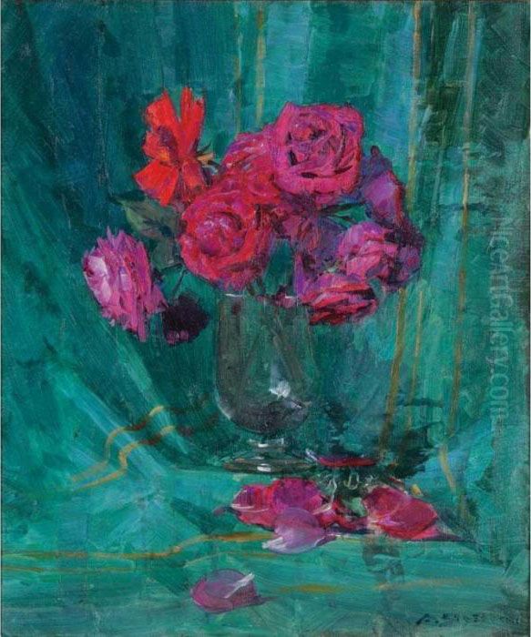 Roses Oil Painting by Arthur Streeton