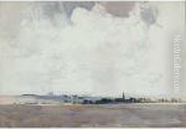 Amiens Oil Painting by Arthur Streeton