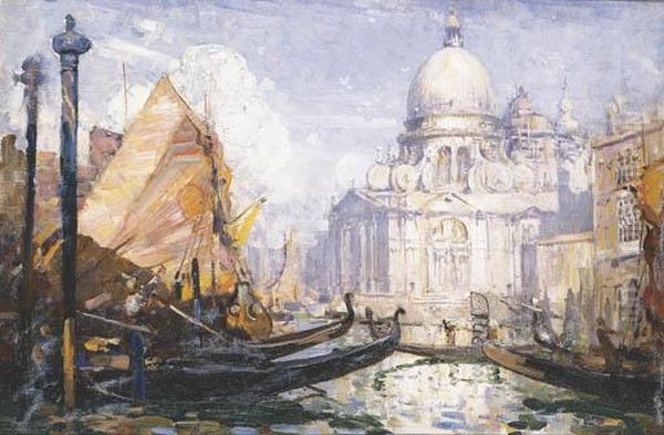 Santa Maria Della Salute (sunny) Oil Painting by Arthur Streeton