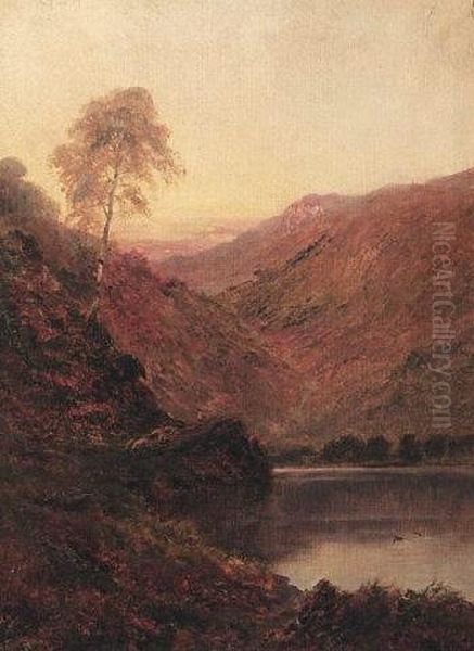 The Brander Pass (loch Awe) (#) The Heart Of The Trossachs Oil Painting by Alfred de Breanski