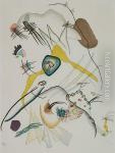 (after)
Two Color Lithographs. Oil Painting by Wassily Kandinsky