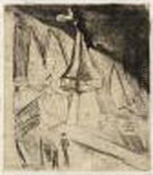 Monstein (d. E241) Oil Painting by Ernst Ludwig Kirchner