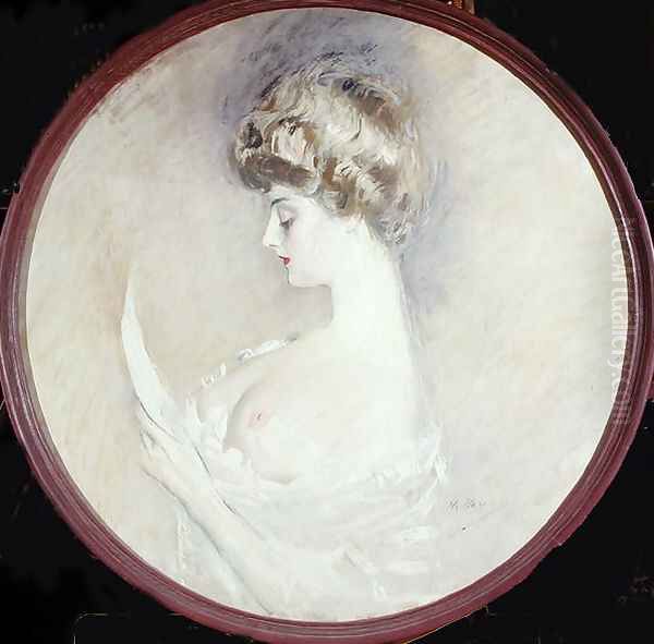 Marthe Letellier Oil Painting by Paul Cesar Helleu