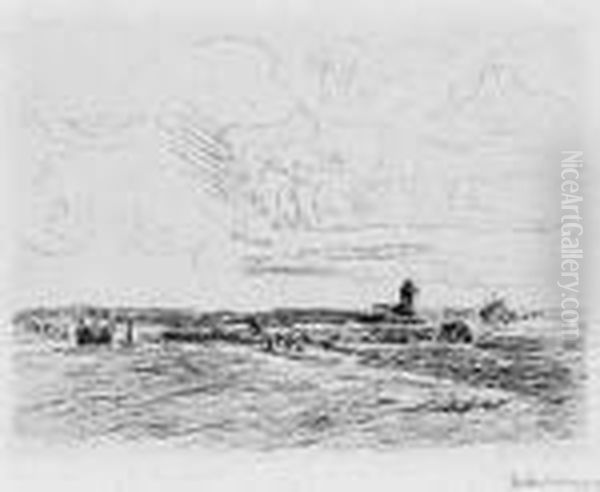 Nordwijkabend Oil Painting by Max Liebermann