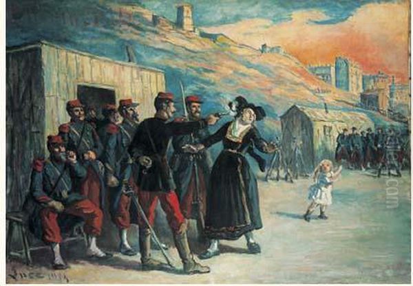 L'execution De L'alsacienne Oil Painting by Maximilien Luce