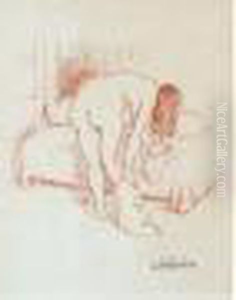 Apres Le Bain Oil Painting by Suzanne Valadon