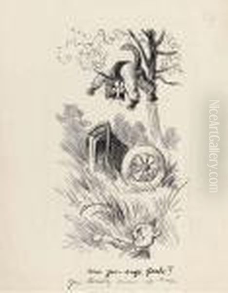 Wayward Driving Oil Painting by Louis Wain