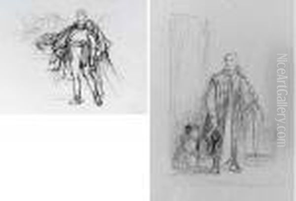 A Sketchbook Of Figure, 
Landscape And Other Drawings, Includingstudies For 'the Entry Of George 
Iv Into Holyrood House' (1830),the Portraits Of Queen Adelaide (1833) 
And The Duke Of Wellington(1835), And 'nelson Sealing The Copenhagen 
Despatch', A Oil Painting by Sir David Wilkie