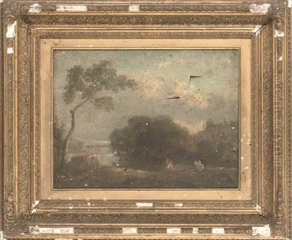 A Quiet Spot For Fishing Oil Painting by Richard Wilson