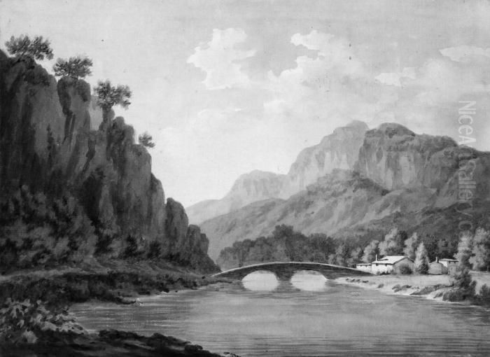 Flusslandschaft Oil Painting by Thomas Barker of Bath