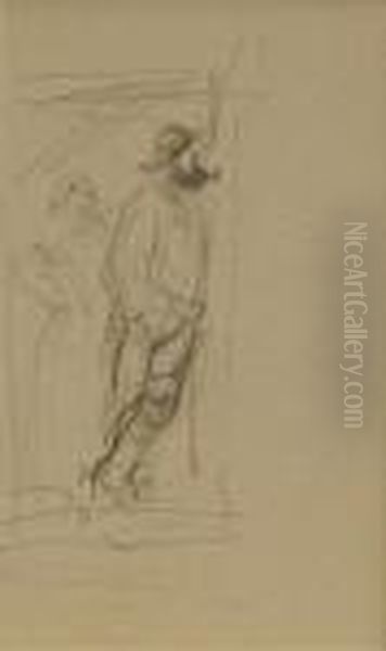 A Fisherman In A Doorway Oil Painting by Thomas Gainsborough