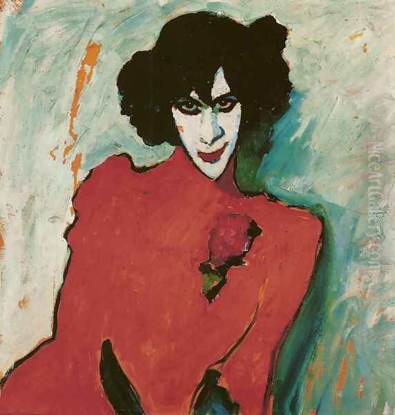 Portrait of the Dancer Alexander Sacharoff Oil Painting by Alexei Jawlensky