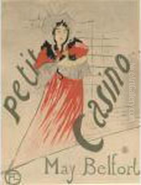 May Belfort (d.354; A. 116; Adr. 126; W. P14) Oil Painting by Henri De Toulouse-Lautrec