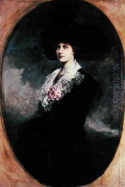 Portrait of a woman Oil Painting by Jacques-Fernand Humbert