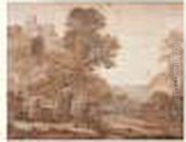 La Chasse D'ascagne Dans Un Paysage Classique Oil Painting by Claude Lorrain (Claude Gellee)
