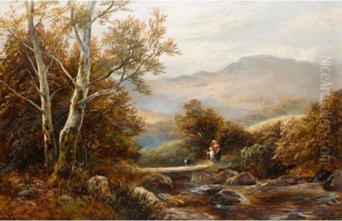 Near Betws-y-coed, North Wales Oil Painting by George Turner