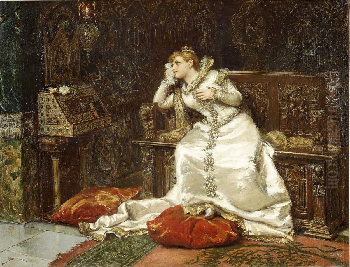 Desdemona Oil Painting by Antonio Munoz Degrain