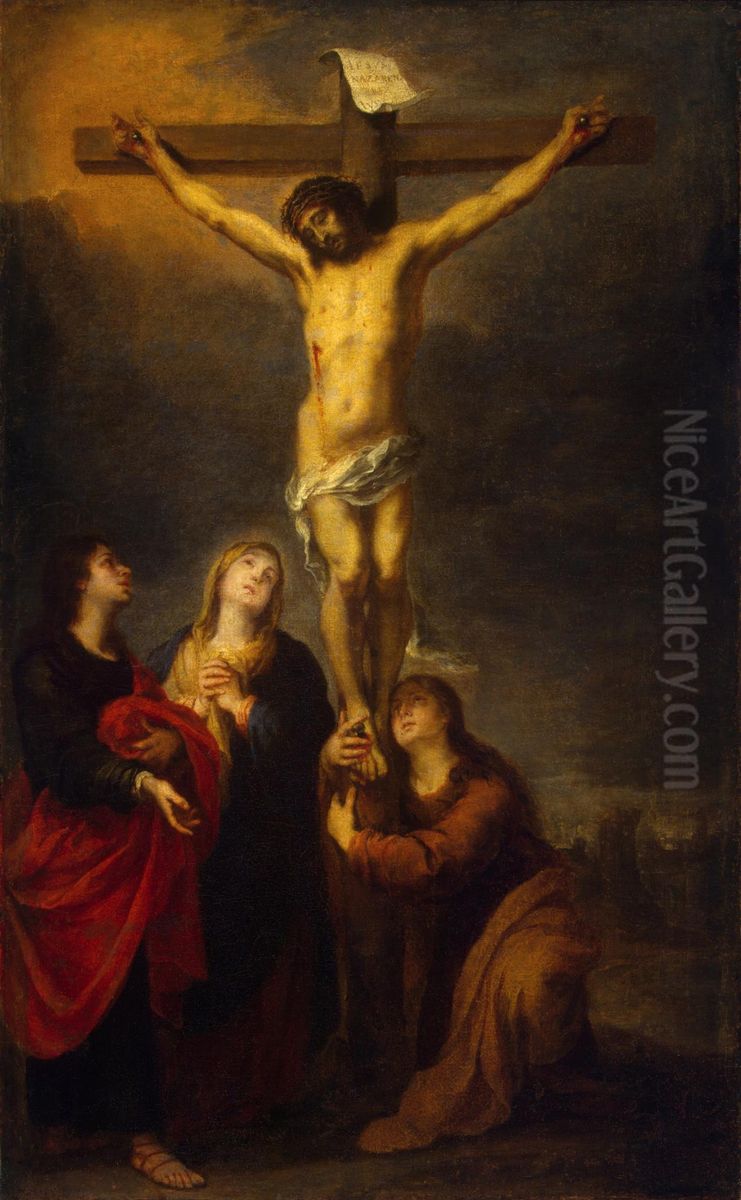 Crucifixion Oil Painting by Bartolome Esteban Murillo