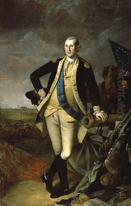 George Washington At Princeton Oil Painting by Charles Willson Peale