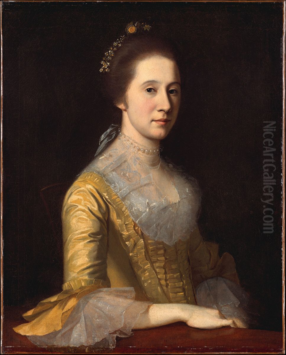 Margaret Strachan (Mrs. Thomas Harwood) Oil Painting by Charles Willson Peale