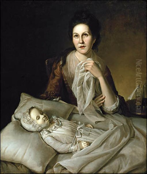 Rachel Weeping Oil Painting by Charles Willson Peale