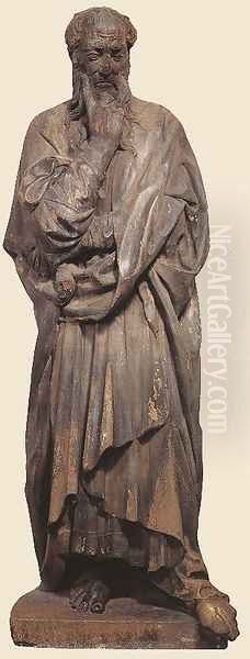Bearded Prophet Oil Painting by Donatello (Donato di Niccolo)