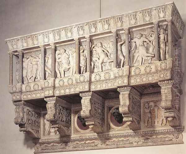 Cantoria Oil Painting by Donatello (Donato di Niccolo)