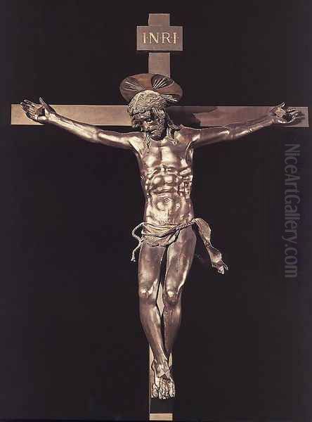 Crucifix 2 Oil Painting by Donatello (Donato di Niccolo)
