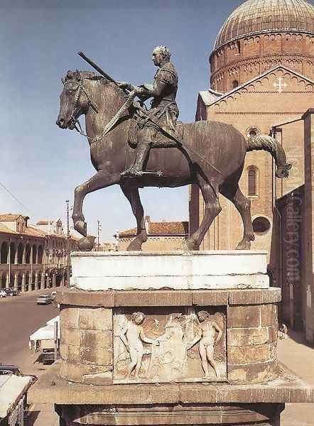 Equestrian Statue of Gattamelata I Oil Painting by Donatello (Donato di Niccolo)