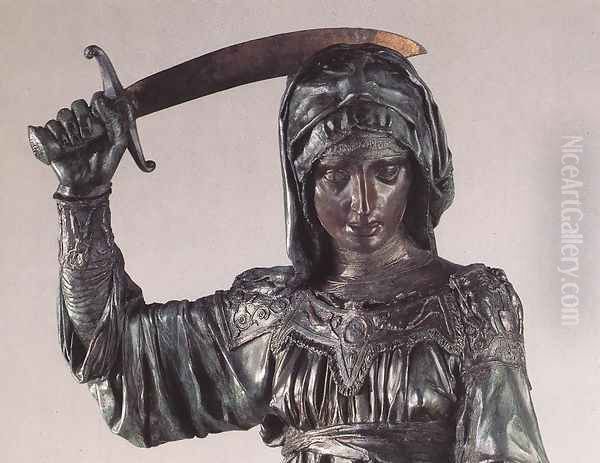 Judith and Holofernes - detail Oil Painting by Donatello (Donato di Niccolo)