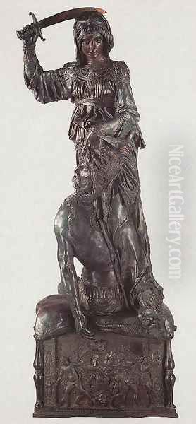 Judith and Holofernes Oil Painting by Donatello (Donato di Niccolo)