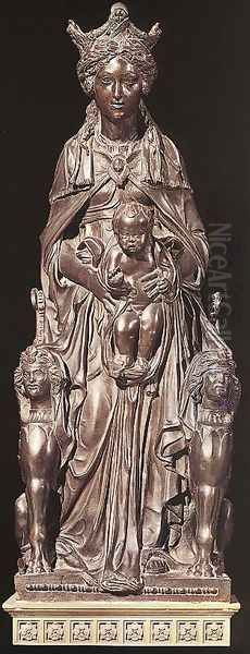 Madonna with the Child Oil Painting by Donatello (Donato di Niccolo)
