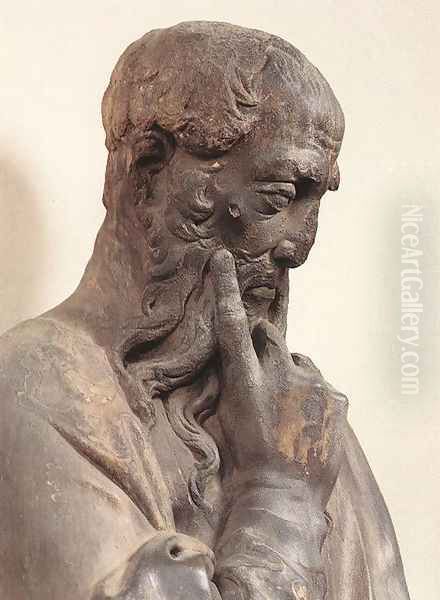 Prophet with Scroll Oil Painting by Donatello (Donato di Niccolo)