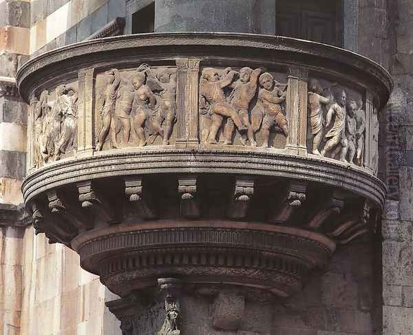 Pulpit Oil Painting by Donatello (Donato di Niccolo)