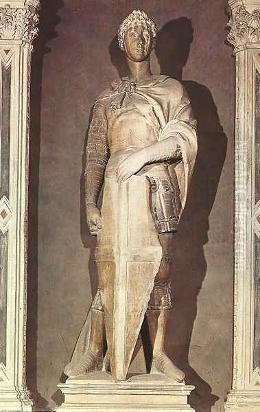 St George Oil Painting by Donatello (Donato di Niccolo)