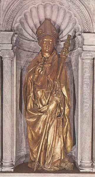 St Louis Oil Painting by Donatello (Donato di Niccolo)